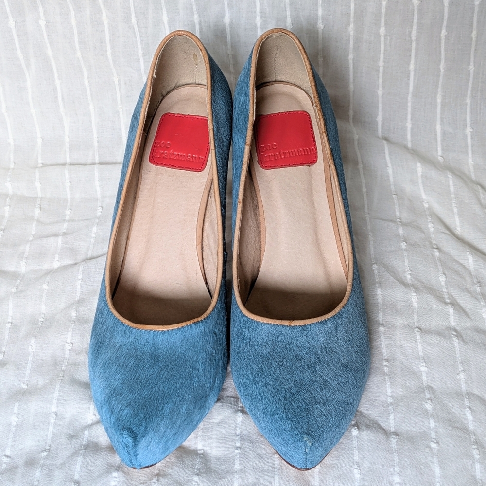 Zoe Kratzmann Robins Egg Calf Hair Pumps - Picture 2 of 8